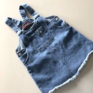 7 for all mankind denim skirtall/overall dress